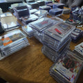 Football trading card mystery box - stacked slabbed cards