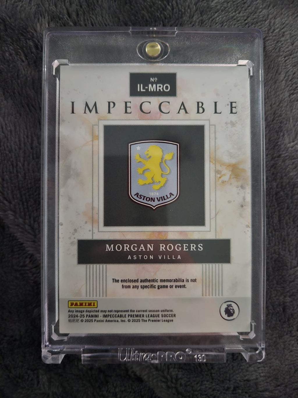Morgan Rogers Illustrious Materials Patch 06/99 back