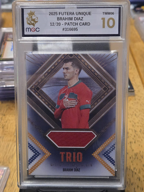 Brahim Díaz Trio Match Worn Memorabilia 12/20 MGC 10 front