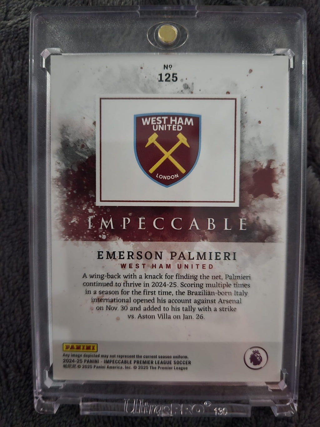 Emerson Palmieri Impeccable Silver Foil 41/65 back